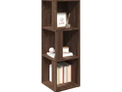 vidaXL Eckregal Braun Eichen-Optik 33x33x100 cm Holzwerkstoff