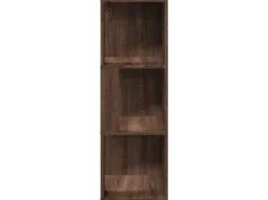 vidaXL Eckregal Braun Eichen-Optik 33x33x100 cm Holzwerkstoff