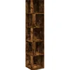 Eckregale^vidaXL Eckregal Räuchereiche 33x33x164,5 cm Holzwerkstoff
