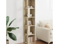 Eckregale^vidaXL Eckregal Sonoma-Eiche 33x33x164,5 cm Holzwerkstoff