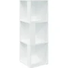 vidaXL Eckregal Weiß 33x33x100 cm Holzwerkstoff