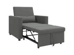 Sofas^vidaXL Einzel-Schlafsofa mit Rädern 90 x 165 x 87 cm Stoff 42002685