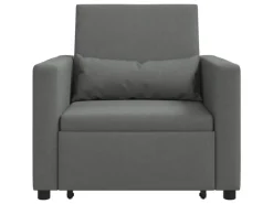 Sofas^vidaXL Einzel-Schlafsofa mit Rädern 90 x 165 x 87 cm Stoff 42002685
