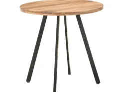 Tische^vidaXL Esstisch 80 cm Massivholz Akazie 320485