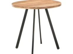 Tische^vidaXL Esstisch 80 cm Massivholz Akazie 320485