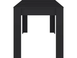 Tische^vidaXL Esstisch Schwarz 140x74,5x76 cm Holzwerkstoff