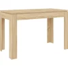 vidaXL Esstisch Sonoma-Eiche 120x60x76 cm Holzwerkstoff