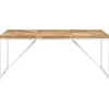 vidaXL Esstisch 180x90x76 cm Akazie und Mango Massivholz mit natürlichem Finish