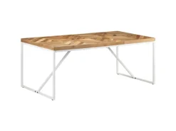 vidaXL Esstisch 180x90x76 cm Akazie und Mango Massivholz mit natürlichem Finish