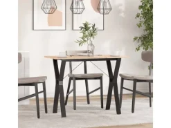Tische^vidaXL Esstisch Y-Gestell 100x50x75 cm Massivholz Kiefer und Gusseisen
