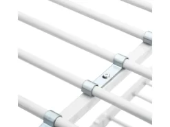 vidaXL Etagenbettgestell Weiß Metall 140x200 cm/90x200 cm621523