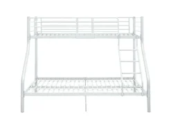 vidaXL Etagenbettgestell Weiß Metall 140x200 cm/90x200 cm621523