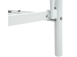 vidaXL Etagenbettgestell Weiß Metall 140x200 cm/90x200 cm621523