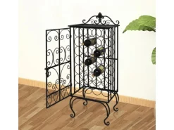 Flaschenregale^vidaXL Flaschenregal für 28 Flaschen Metall 47 x 35 x 111 cm