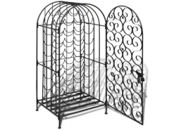 Flaschenregale^vidaXL Flaschenregal für 35 Flaschen Metall