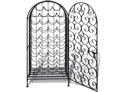 Flaschenregale^vidaXL Flaschenregal für 35 Flaschen Metall