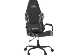 vidaXL Gaming-Stuhl mit Massagefunktion Schwarz Tarnfarben Kunstleder Modell 2