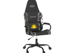 vidaXL Gaming-Stuhl mit Massagefunktion Schwarz Tarnfarben Kunstleder Modell 2