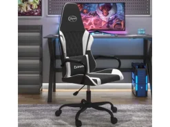 vidaXL Gaming-Stuhl Schwarz und Weiß Kunstleder Modell 7