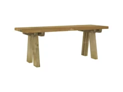 vidaXL Gartenbank 110 cm Massivholz Kiefer Imprägniert 318173