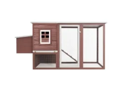 Kleintierbedarf^vidaXL Garten-Hühnerstall mit 1 Legenest Braun Holz