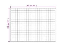 vidaXL Gewichtsdecke Blau 152x203 cm 7 kg Stoff Modell 1