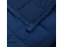Überwürfe|Decken^vidaXL Gewichtsdecke Blau 140x200 cm 10 kg Stoff Modell 1