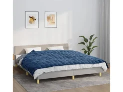 Bettwäsche|Decken^vidaXL Gewichtsdecke Blau 155x220 cm 7 kg Stoff Modell 1