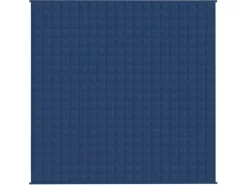 vidaXL Gewichtsdecke Blau 200x200 cm 13 kg Stoff Modell 1