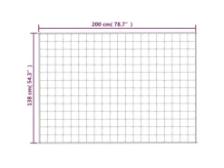 Decken^vidaXL Gewichtsdecke Grau 138x200 cm 10 kg Stoff Modell 1