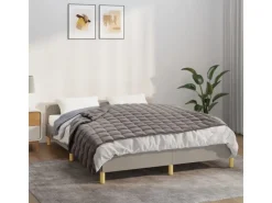 Überwürfe|Decken^vidaXL Gewichtsdecke Grau 122x183 cm 5 kg Stoff Modell 1