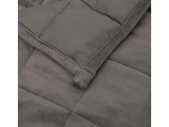 vidaXL Gewichtsdecke Grau 122x183 cm 9 kg Stoff Modell 1