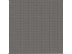 Decken^vidaXL Gewichtsdecke Grau 200x200 cm 13 kg Stoff Modell 1