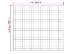 vidaXL Gewichtsdecke Grau 200x220 cm 9 kg Stoff