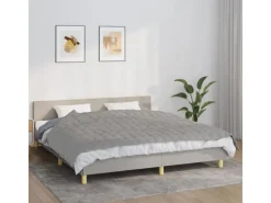 Decken^vidaXL Gewichtsdecke Grau 155x220 cm 11 kg Stoff