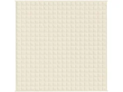 Decken|Bettwäsche^vidaXL Gewichtsdecke Hellcreme 200x200 cm 9 kg Stoff Modell 1