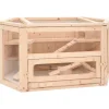Leitern^vidaXL Hamsterkäfig 80x40x43 cm Massivholz Tanne