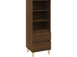 Sideboards^vidaXL Highboard Braun Eichen-Optik 40x36x110 cm Holzwerkstoff 821243