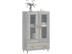 vidaXL Highboard Grau Sonoma 69,5x31x115 cm Holzwerkstoff 828282