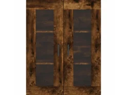 vidaXL Highboard Räuchereiche 69,5x34x180 cm Holzwerkstoff 3198534