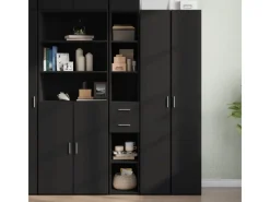 Sideboards|Kommode^vidaXL Highboard Schwarz 30x42,5x185 cm Holzwerkstoff 846237