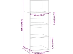 Sideboards|Kommode^vidaXL Highboard 50x41x124 cm Holzwerkstoff 846398