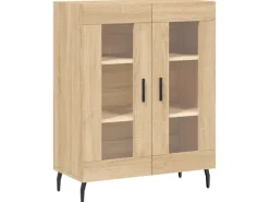 Vitrinen^vidaXL Highboard Sonoma-Eiche 69,5x34x180 cm Holzwerkstoff 3195750