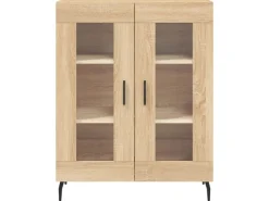 Vitrinen^vidaXL Highboard Sonoma-Eiche 69,5x34x180 cm Holzwerkstoff 3195750