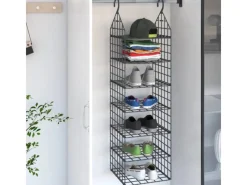 Garderoben^vidaXL Hängeaufbewahrung für Schränke mit 7 Fächern 344375