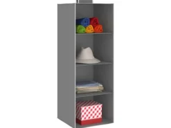 Garderoben^vidaXL Hängeaufbewahrung für Schränke 2 Stk mit 4 Fächern Stoff 288324