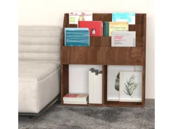 vidaXL Kinder-Bücherregal Braun Eiche 71x30x78,5 cm Holzwerkstoff