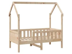 Betten^vidaXL Kinderbett Hausbett 70x140 cm Massivholz Kiefer2102249