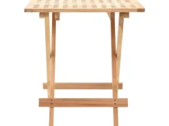 vidaXL Klappbarer Beistelltisch Walnussholz Massiv 50x50x49 cm