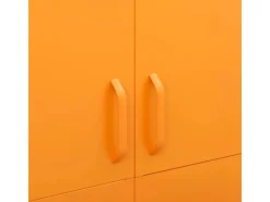 Schränke^vidaXL Kleiderschrank Senfgelb 90x50x180 cm Stahl